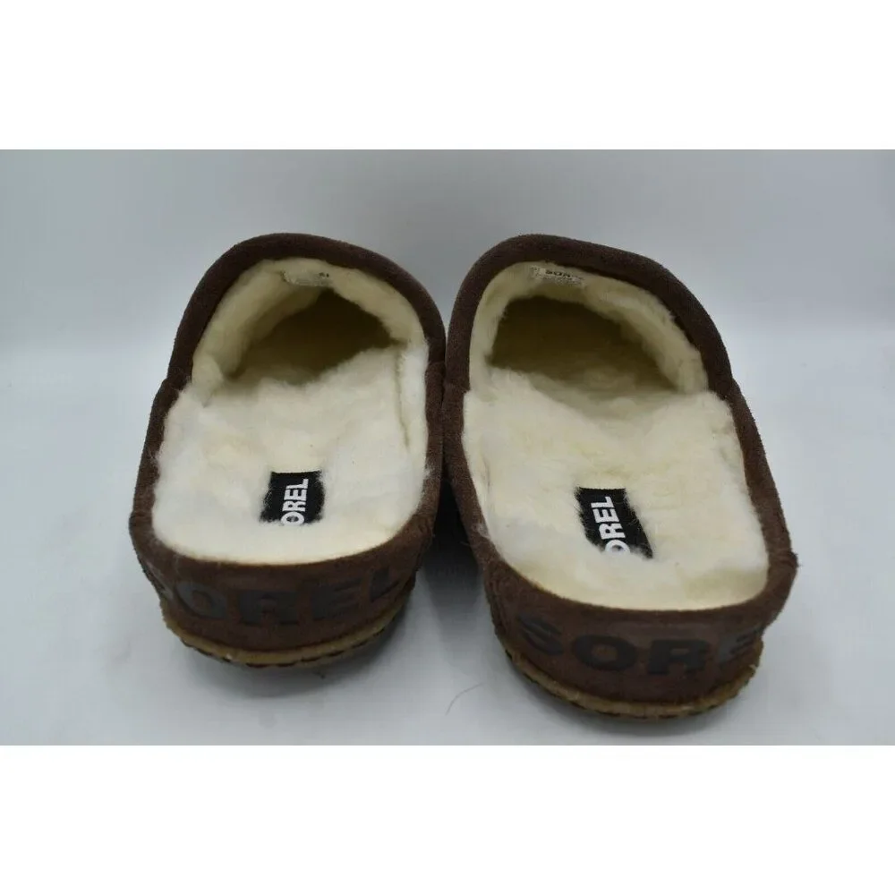 Sorel Mens Size 8‎ Falcon Ridge II Scuff Tobacco Gum Slip On Slippers Shoes